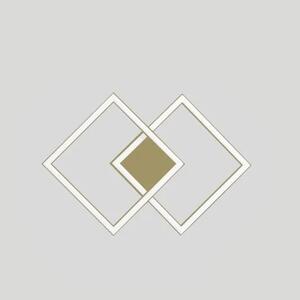 Gea Luce Afrodite P/P plafoniera led 28W colore oro