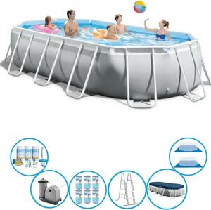 Intex Pool Prism Frame - Pacchetto piscina - 503x274x122 cm