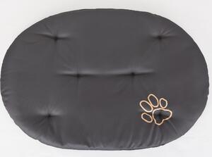Cuscino ovale per cani R9 - 87×62 cm, cuscino per animali domestici robusto e lavabile, OEKO-TEX, ideale per cani di taglia grande | grigio