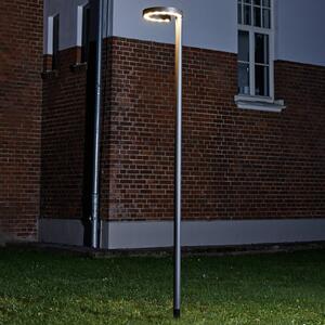 Lucande Lampada LED da esterno Jannis, antracite, metallo, 200cm