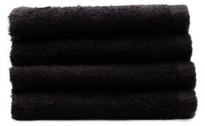 Set di asciugamani con asciugatura rapida e tipo terry neri in cotone 4 pz 30x30 cm Quick Dry – Catherine Lansfield