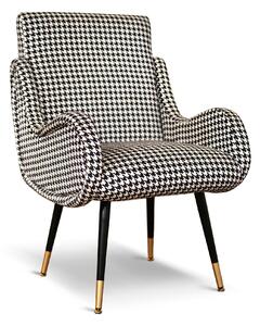 Sedia Miss in Tessuto Pied de Poule - Design Iconico