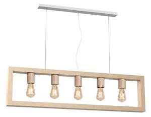 Lampadario a sospensione con filo MACK 5xE27/60W/230V