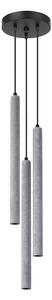 Lampada a sospensione PASTELO 3P in cemento 3xG9 8W calcestruzzo 115x19.5x19.5cm Sollux Lighting