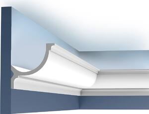 Orac Decor C902 Profilo modanatura Luxxus Profilo decorativo per soffitto Profilo cornice in stucco Modanatura angolare per illuminazione indiretta | 2 metri