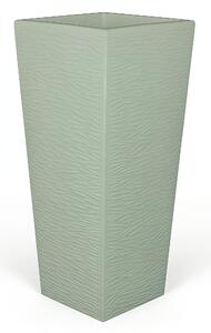 Portavaso Vaso in polietilene EGIZIO rustico Dimensioni 40x30x h 91cm ideale per arredare al meglio sia un ambiente interno che esterno Salvia