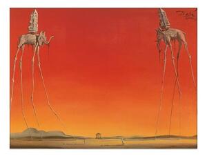Stampa d'arte Les Elephants, Salvador Dalí, (30 x 24 cm)