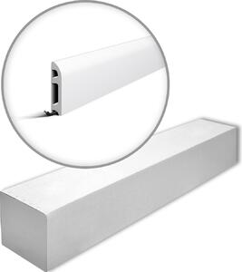 NMC FL5-box WALLSTYL Noel Marquet 1 cartone con 12 listelli decorativi Modanatura per pavimenti stile classico colore bianco | 24 m
