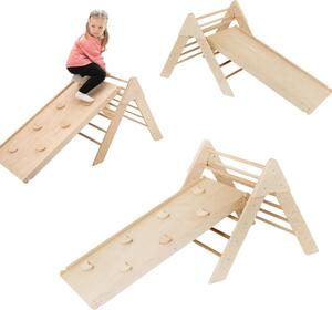 Triangolo di arrampicata, struttura di arrampicata in legno per bambini Triangolo di germoglio, scivolo per bambini | legno
