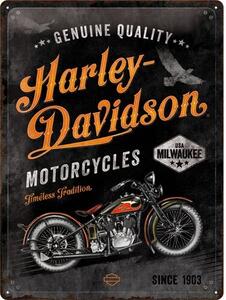 Cartello in metallo Harley-Davidson - Timeless Tradition, (30 x 40 cm)