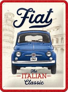Cartello in metallo Fiat - Italian Classic, (15 x 20 cm)
