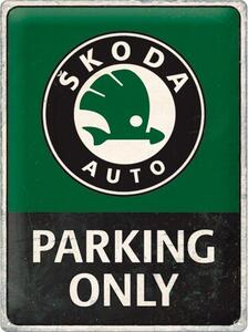 Cartello in metallo koda Auto - Parking Only, (30 x 40 cm)