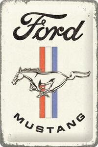 Cartello in metallo Ford - Mustang - Horse Stripes, (20 x 30 cm)