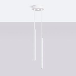 Lampada a sospensione ARCHE 2P bianco 2xG9 8W acciaio 118x15x15cm Sollux Lighting