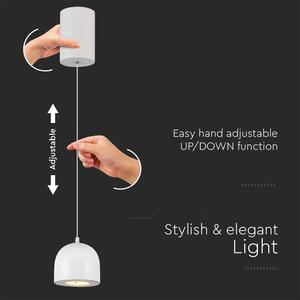 Lampada a sospensione LED 3000K con interruttore a sfioramento bianco V-TAC VT-7795-7996