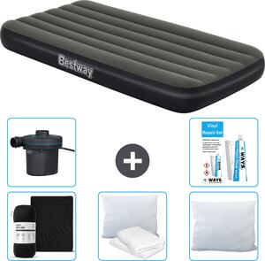 Materasso gonfiabile Bestway - 1 persona - 99 x 188 x 28 cm - Blu - Accessori inclusi