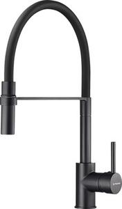 Miscelatore per lavello con braccio flessibile Pyramis Serina nero 090939901