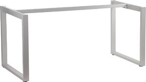 Struttura in metallo per scrivania o tavolo NY-131A, lunghezza regolabile, gambe regolabili, dimensioni 120-180x70x72,5 cm, bianco