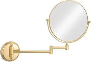 Specchio da parete UNIQ con ingrandimento 10x - oro