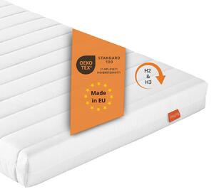 Materasso ergonomico a 7 zone in schiuma fredda, 80 x 200 cm, H2 & H3, 11 cm, livello di rigidità duo, materasso reversibile, sleepling PureComfort