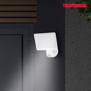 Telefunken Applique LED da esterni Lagos con sensore, bianco