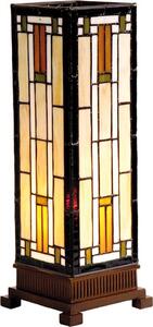 Lampada da tavolo Tiffany Clayre & Eef 12x12x35 cm in vetro beige marrone