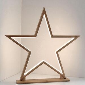 Stella di Natale decorativa a LED - 52 cm - lampada a sospensione in bambù decorazione della finestra