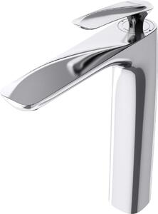 Doporro Rubinetto Bagno Miscelatore per Lavabo Caldo e Freddo Regolabile Miscelatore Monocomando 28cm WAM-7201 Argento