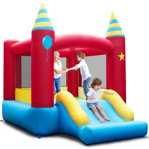 Costway Castello gonfiabile portatile con paletti borsa per il trasporto, Casa gonfiabile per bambini