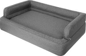 Letto per cani, arredamento per animali, letto per gatti, sfoderabile, cesto per cani, cuscino per cani, lettino per cani, posti letto, divano per cani, grafite, L: 78x47 cm