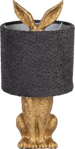 Clayre & Eef Lampada da tavolo Rabbit Ø 20x43 cm Plastica color oro