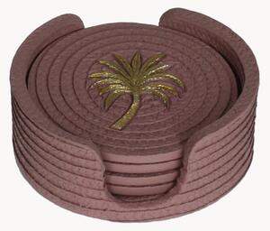 Set di 5 sottobicchieri Palm Tree