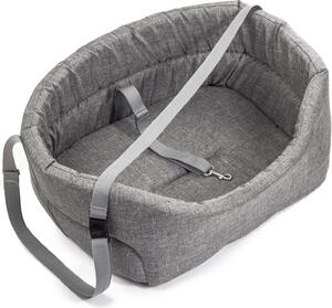 Seggiolino per cani Seggiolino per cani Seggiolino per cani Borsa per cani Grey Faux Linen S