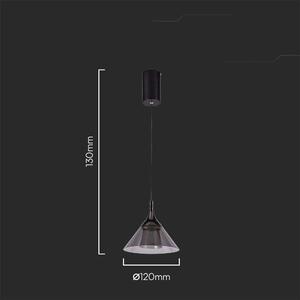 Lampada a sospensione LED 3000K nero V-TAC VT-7831-10082
