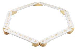 Trave di equilibrio montessori bianca in pino massiccio 10x408x5 cm Montessori – Meowbaby