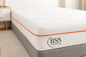 Materasso in schiuma fredda 90x200 cm, Materasso ergonomico a 7 zone di comfort, Sonno ergonomico rilassante, Tessuto matrimoniale, Altezza 22 cm, Materasso BSS Bedding Elite