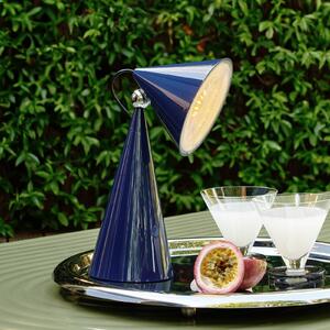 Tom Dixon Lampada da tavolo POSE, dimmerabile, Blu, Soggiorno / Sala da pranzo, Plastica, Design, Lampada da tavolo
