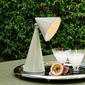Tom Dixon Lampada da tavolo POSE, dimmerabile, Alluminio / Grigio / Zincato, Soggiorno / Sala da pranzo, Plastica, Design, Lampada da tavolo