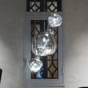 Tom Dixon Lampada a sospensione Melt Mini, dimmerabile, Cromo / Argento, Soggiorno / Sala da pranzo, Plastica, Design, Lampada a sospensione