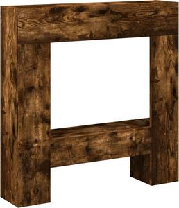 Cornice per Camino Rovere Fumo 81x18x82 cm in Truciolato