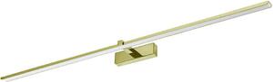 Applique a LED da appendere sopra lo specchio Venus, bianco e oro, 24 W, luce bianca neutra, 1640 lm, metallo, dimensioni: 5 x 120 x 13 cm, IP44, IdeaLED