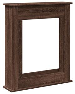 Cornice per Camino Rovere Marrone 75x20x87,5 cm in Truciolato