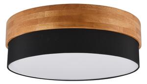 Plafoniera in colore bianco-naturale con paralume in tessuto Seasons - Trio