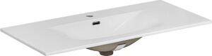 Lavabo Da Mobile A Vasca Singola 100 Cm – Bianco Lucido