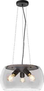 Lampada a sospensione moderna E27 3x40W colore nero 3190 Ursula Rabalux
