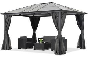Gazebo da giardino moderno Santiago 3x4m Garden Point antracyt