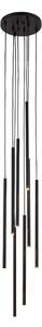 Lampadario KOSAME nero 8xG9x2,5W in alluminio, dimensioni: 200x32x32 cm, IP20, Shilo