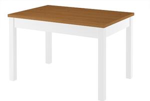 Tavolo da pranzo bicolore 80x120 gambe bianche in Pino massello 90.70-51CE