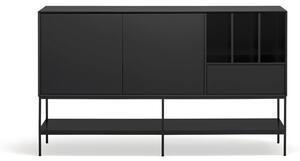 Cassettiera nera 166x98x45 cm Platt – Teulat