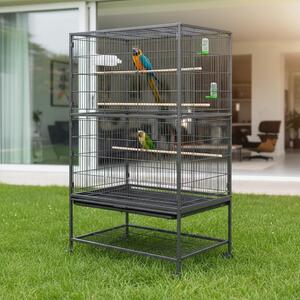 Voliera per uccelli Mucola con posatoi Gabbia per uccelli Casa per uccelli Gabbia per pappagalli Gabbia per animali domestici Voliera Budgerigar Voliera per esterni
